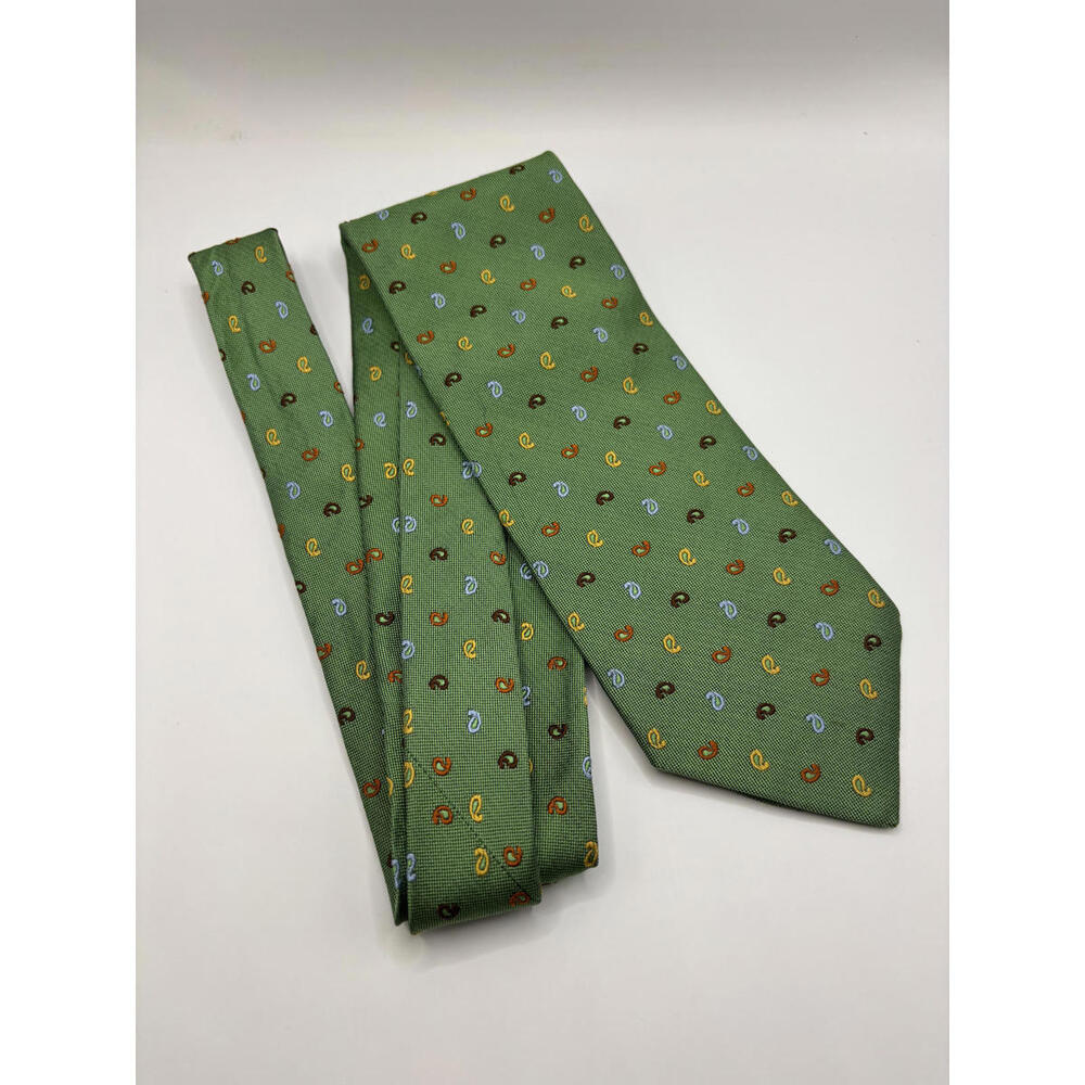Brooks Brothers Green Paisley Tie
